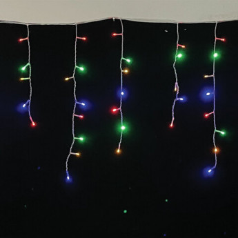Электрогирлянда-бахрома комнатная 2х0,5 м, 100 LED, мультицветная, 220 V, ЗОЛОТАЯ СКАЗКА, 591270