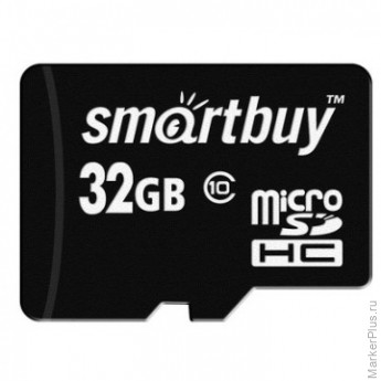 Карта памяти SmartBuy microSD 32GB Class 10(SB32GBSDCL10-01)+ адаптер