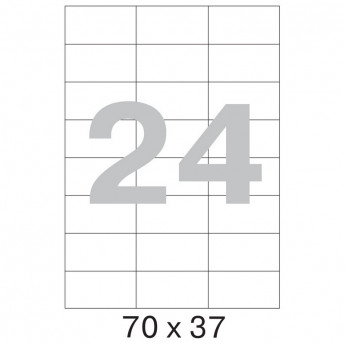 Этикетки самоклеящиеся Office Label 70х37 мм/24 шт. на листе А4 50 листов, комплект 24 шт