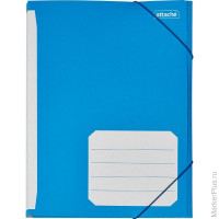 Папка на резинках Attache А4 картонная (400 г/кв.м, до 200 листов) 5 шт/в уп