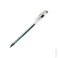 Ручка гелевая зеленая металлик, 0,7мм, 12 шт/в уп