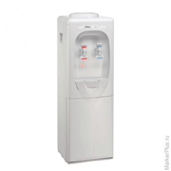 Кулер для воды HOT FROST V230C, напольный, нагрев/охлаждение, шкафчик 14 л, 2 крана, белый, 12012300