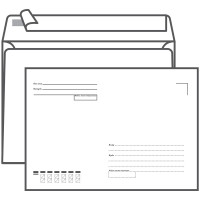 Конверт C5, OfficeSpace, 162*229мм, с подсказом, б/окна, отр. лента