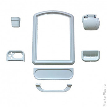 Набор для ванной с зеркалом Милена 101-104-07