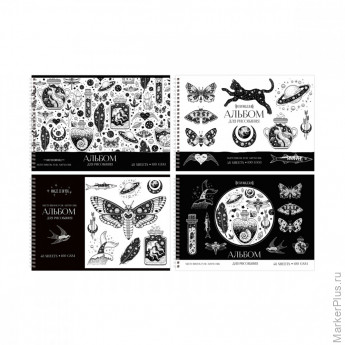 Альбом для рисования 48л., А4, на гребне BG "Beautiful nature", ассорти