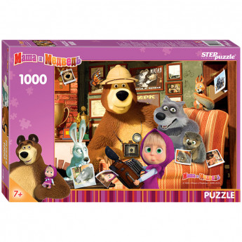 Пазл 1000 эл. Step Puzzle "Маша и Медведь", картонная коробка