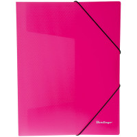 Папка на резинке Berlingo 'Neon' А4, 500мкм, неоновая розовая