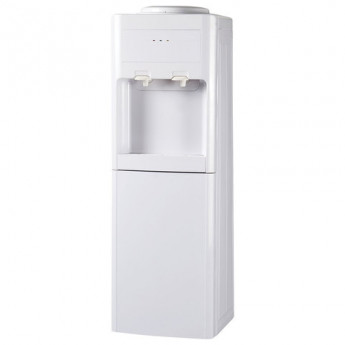 Кулер для воды SONNEN FSE-02, напольный, нагрев/электр.охлаждение, шкаф, 2 крана, белый, 453977