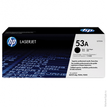 Картридж лазерный HP (Q7553A) LaserJet 2015/2015n/2014 и другие, №53А, оригинальный, ресурс 3000 стр