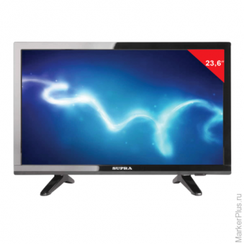 Телевизор LED 23,6" SUPRA STV-LC24T660WL,1366х768, HD Ready, 16:9, 50 Гц, HDMI, USB, черный, 5,4 кг