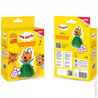 Набор для выращивания кристаллов Lori 'Три кота. Компот', картонная коробка
