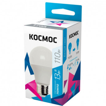 Лампа светодиодная КОСМОС LkecLED13wA60E2745 А60 13W Е27 4500K