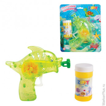 Мыльные пузыри ZIPPY, 55 мл, с игрушкой "Пистолет", 590608