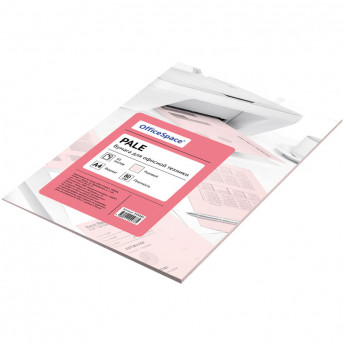 Бумага цветная OfficeSpace pale А4, 80г/м2, 50л. (розовый)