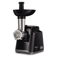 Мясорубка MOULINEX ME105830, 1400 Вт, производительность 1,7 кг/мин, 2 насадки, реверс, пластик, черная, 1510001079 Мясорубка MOULINEX ME105830, 1400 Вт, производительность 1,7 кг/мин, 2 насадки, реверс, пластик, черная, 1510001079