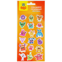 Наклейки объемные Мульти-Пульти "Монстрики"