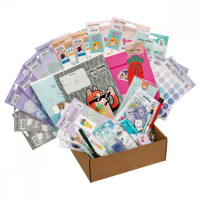 Набор канцелярских принадлежностей подарочный MESHU "Cat in box", 35 предметов Набор канцелярских принадлежностей подарочный MESHU "Cat in box", 35 предметов