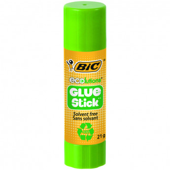 Клей-карандаш Bic "Ecolutions", 21г, с яблочным запахом 20 шт/в уп