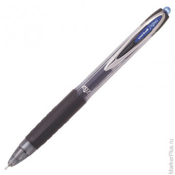 Ручка гелевая автоматическая UNI-BALL "Signo", СИНЯЯ, корпус тонированный, узел 0,7 мм, линия письма 0,4 мм, UMN-207 BLUE