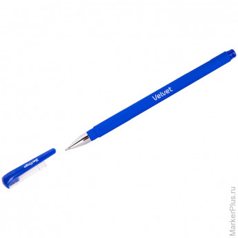 Ручка гелевая Berlingo 'Velvet' синяя, 0,5мм, прорезиненый корпус, 12 шт/в уп