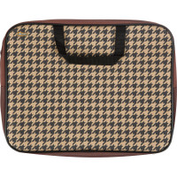 Папка для тетрадей №1School Fashion беж/чер А4,молн/ручки/ткань,40, ПМД2-20