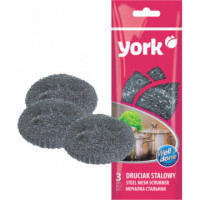 Губка YORK из нерж.стали 3шт/уп, комплект 3 шт