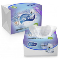 Салфетки Мягкоff 2-сл. 22х15,5 белые V-слож 100шт./уп с клапаном, комплект 100 шт