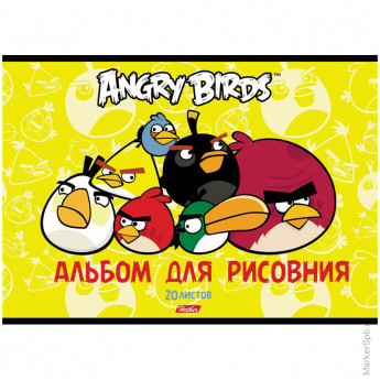 Альбом для рисования 20л. А4 на скрепке "ANGRY BIRDS -Выпуск №1"