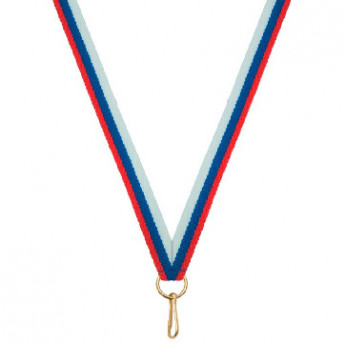 Лента для медалей 10 мм цвет триколор LN5f