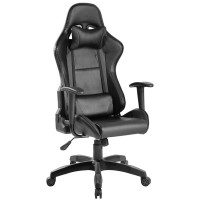 Кресло игровое Helmi HL-G09 'Control', экокожа черная, 2 подушки