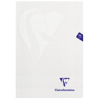 Тетрадь 48л., А4, клетка Clairefontaine "Mimesys", 90г/м2, пластиковая обложка, белая