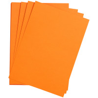 Цветная бумага 500*650мм., Clairefontaine 'Etival color', 24л., 160г/м2, оранжевый, легкое зерно, хлопок