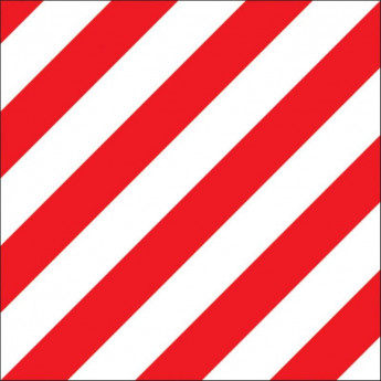 Знак безопасности Крупногабаритный груз, 400x400 мм, с/в металл