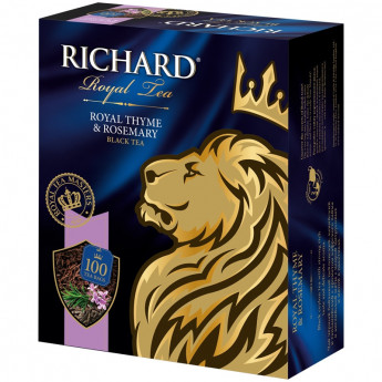Чай Richard "Royal Thyme&Rosemary", черный, 100 пакетиков по 2г