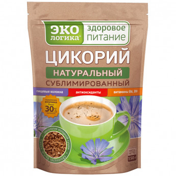 Цикорий натуральный Экологика, растворимый сублимированный, классический, мягкая упаковка, 150г
