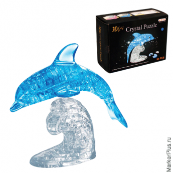 Игрушка развивающая 3D Crystal Puzzle "Дельфин", XL, 95 элементов, HJ031147