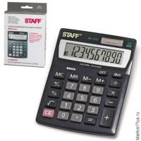 Калькулятор STAFF настольный STF-1210, 10 разрядов, двойное питание, 140х105 мм