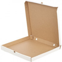 Короб картонный для пиццы 420х420х40мм Т-23 беленый 10шт/уп