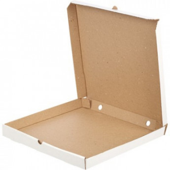 Короб картонный для пиццы 420х420х40мм Т-23 беленый 10шт/уп, комплект 10 шт