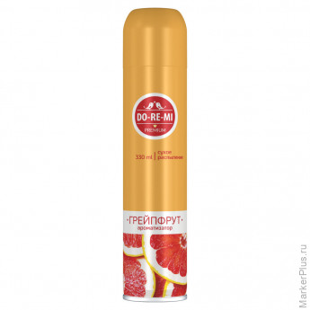 Освежитель воздуха аэрозольный с сухим распылением 330 мл, DO-RE-MI "Грейпфрут", 5-02.03.108.16 Освежитель воздуха аэрозольный с сухим распылением 330 мл, DO-RE-MI "Грейпфрут", 5-02.03.108.16