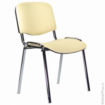 Стул STAFF "Iso Lite CF-008", хром, кожзам бежевый (Z-21), 532568 Стул STAFF "Iso Lite CF-008", хром, кожзам бежевый (Z-21), 532568