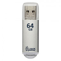 Флэш-диск 64 GB, SMARTBUY V-Cut, USB 3.0, металлический корпус, серебристый, SB64GBVC-S3