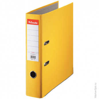 Папка-регистратор Esselte Economy, 75мм, картонная с полипропиленовой пленкой, желтая