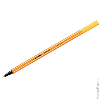 Ручка капиллярная "Point 88" желтая, 0,4мм 10 шт/в уп
