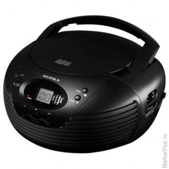Магнитола SUPRA BB-CD120U CD, MP3, USB, AM/FM-тюнер, вых. мощн. 2,4 Вт, черный