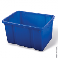 Ящик для хранения штабелируемый, 60 л, 60х40х34 см, цвет синий, PT9954