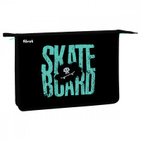 Папка для тетрадей 1 отделение, А4 Först 'Skateboard', 340*245*40мм, пластик, на молнии