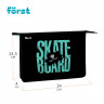 Папка для тетрадей 1 отделение, А4 Först 'Skateboard', 340*245*40мм, пластик, на молнии