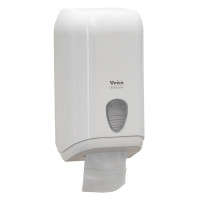 Диспенсер для туалетной бумаги листовой Veiro Professional "L-one", пластик, механический, белый