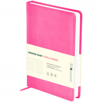 Ежедневник недатированный, A5, 160л., кожзам, "Vivella Image", светло-розовый